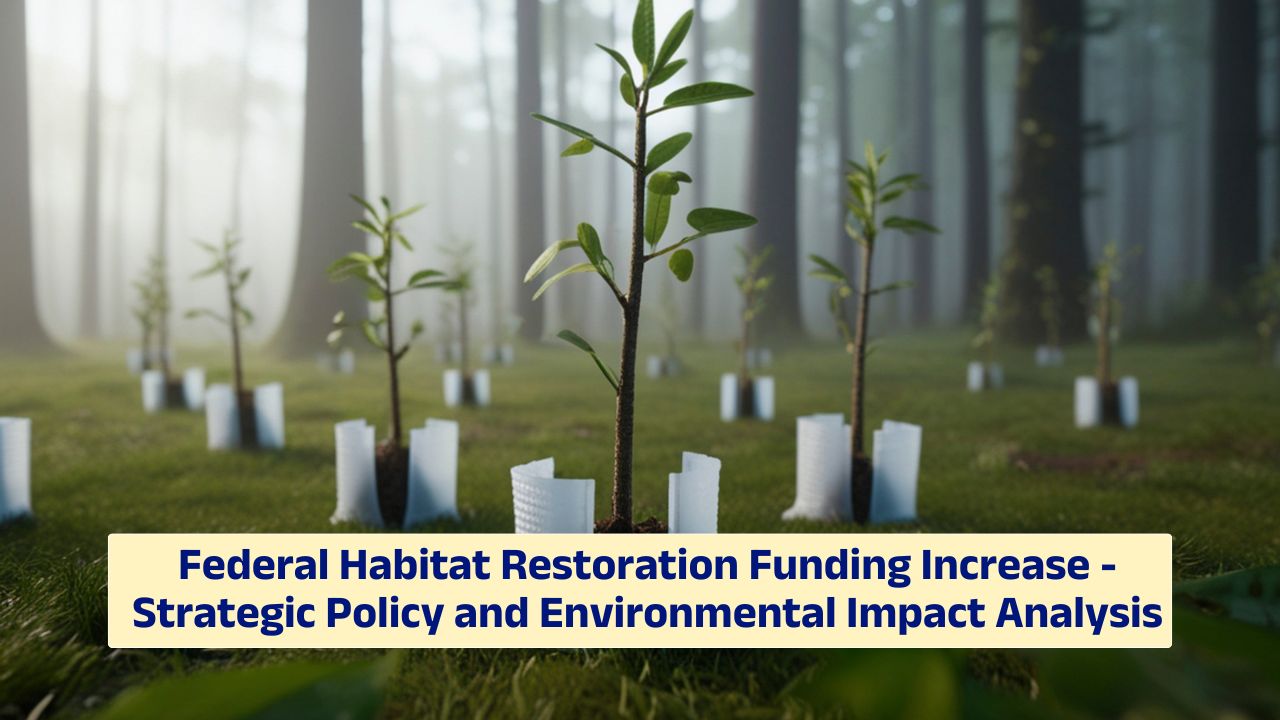 federal habitat restoration funding supporting wetland ecosystem recovery project